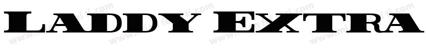 Laddy Extra Black字体转换